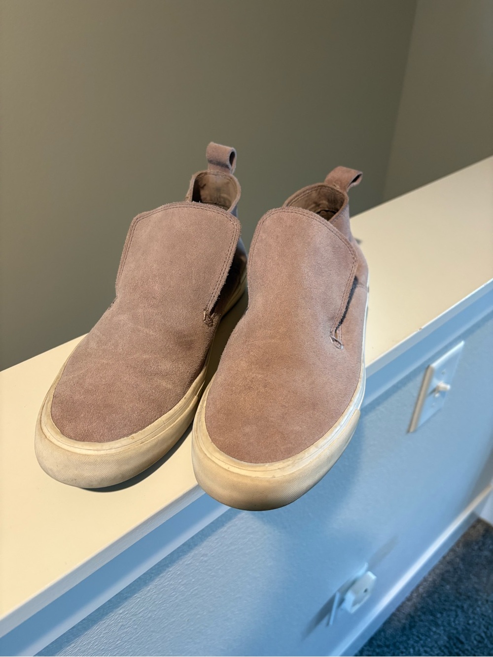 SeaVees Women’s Slip-On Suede Sneakers in Mauve
